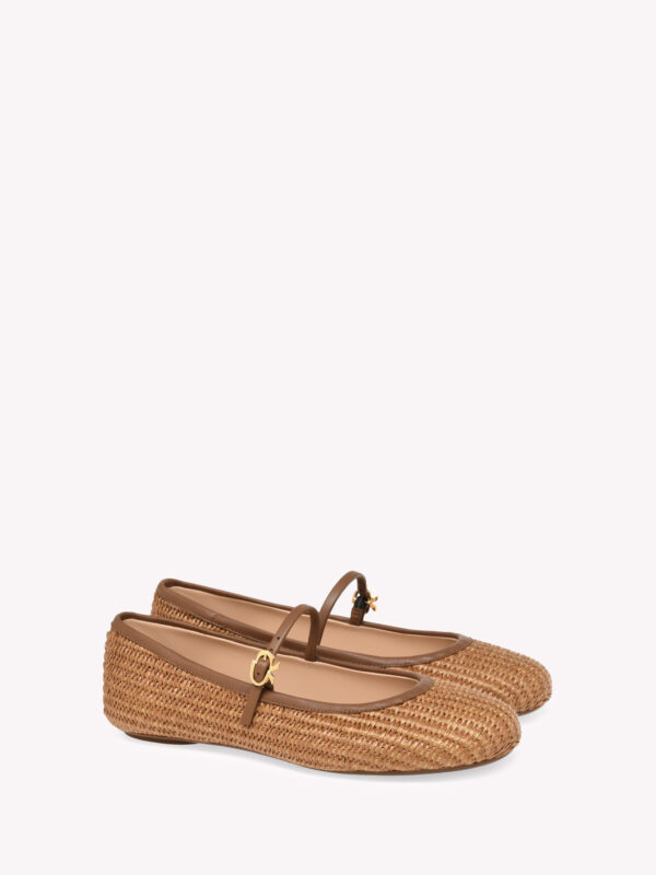 CLARA RAFFIA BALLERINAS