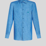 LINEN SHIRT WITH LOGO