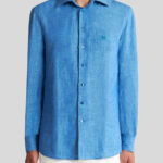 LINEN SHIRT WITH LOGO