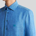 LINEN SHIRT WITH LOGO