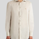 LINEN SHIRT WITH LOGO