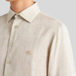 LINEN SHIRT WITH LOGO