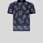 PAISLEY COTTON POLO SHIRT