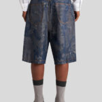 JACQUARD DENIM BERMUDA SHORTS