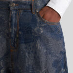 JACQUARD DENIM BERMUDA SHORTS