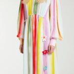 STRIPED OMBRE MAXI DRESS