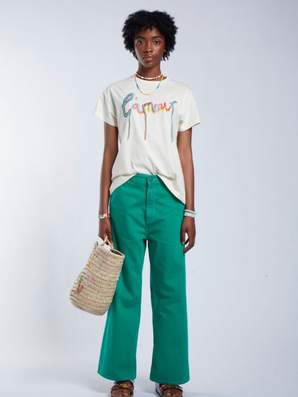 L'AMOUR EMBROIDERED TEE