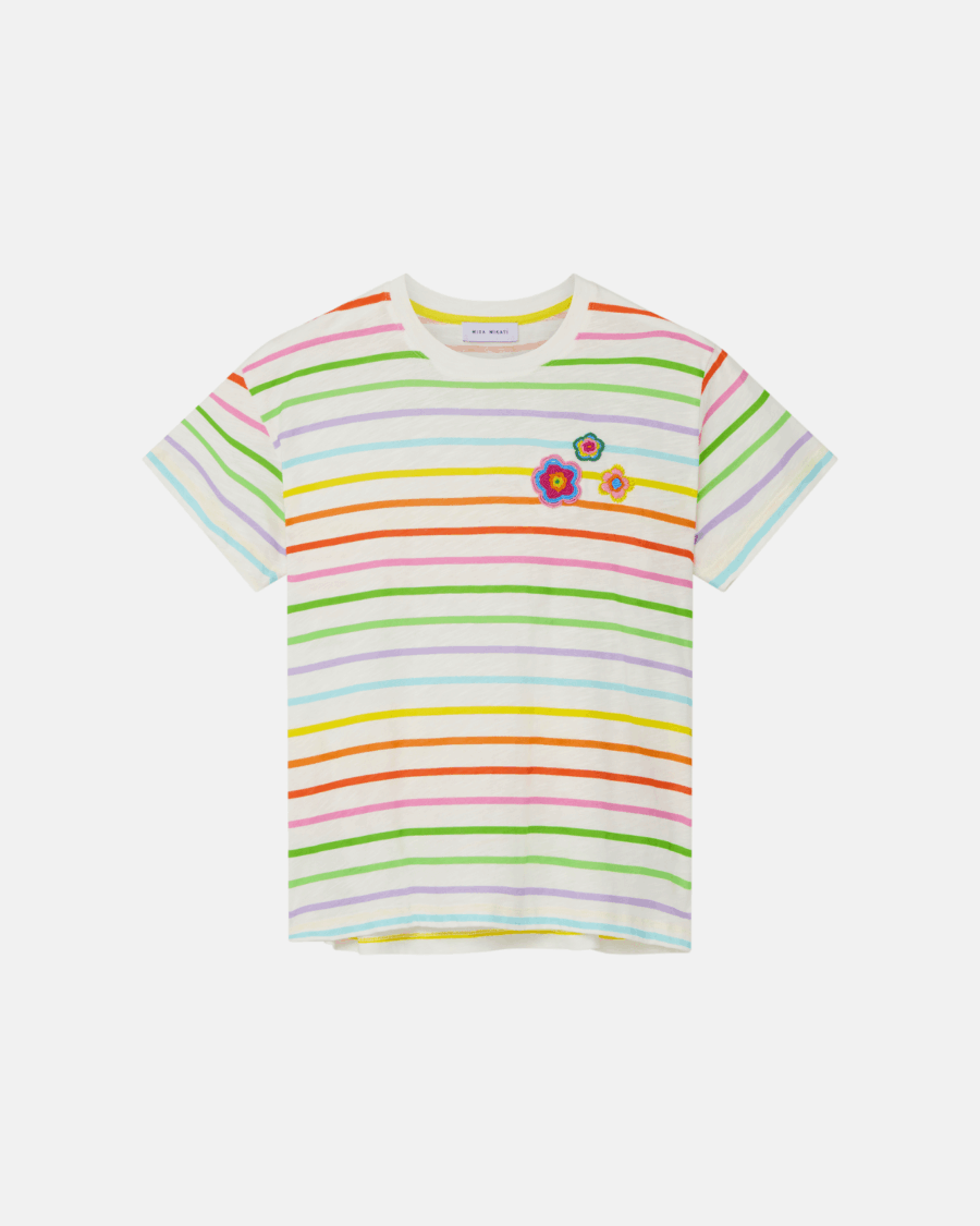 RAINBOW STRIPED TEE
