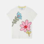 EMBROIDERED FLOWER TEE