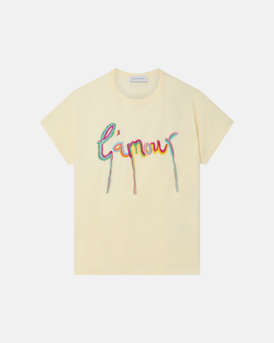 L'AMOUR EMBROIDERED TEE