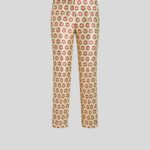 SHINY JACQUARD TROUSERS