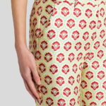 SHINY JACQUARD TROUSERS