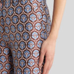 SHINY JACQUARD TROUSERS