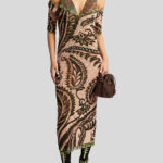 PRINTED TULLE DRESS