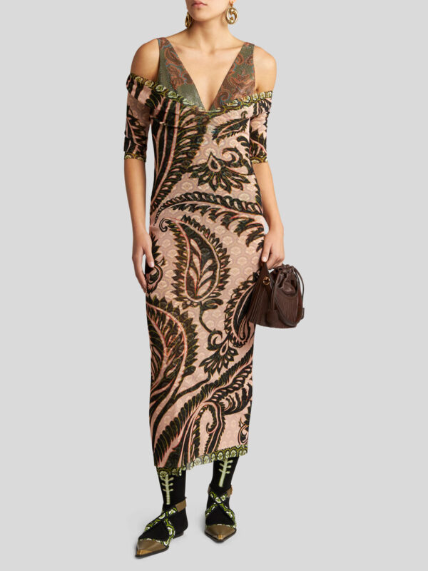 PRINTED TULLE DRESS