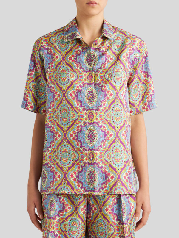 PRINTED SILK SHIRT