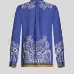BOUQUET CREPE DE CHINE SHIRT