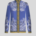BOUQUET CREPE DE CHINE SHIRT