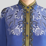 BOUQUET CREPE DE CHINE SHIRT