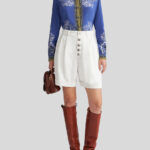 BOUQUET CREPE DE CHINE SHIRT