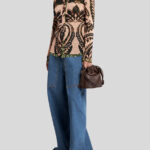 PRINTED TULLE SHIRT