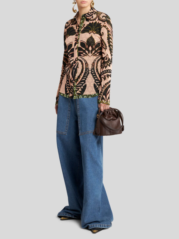 PRINTED TULLE SHIRT