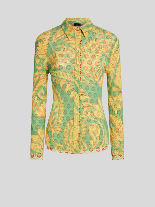 PRINTED TULLE SHIRT