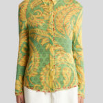 PRINTED TULLE SHIRT