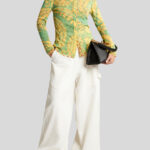 PRINTED TULLE SHIRT