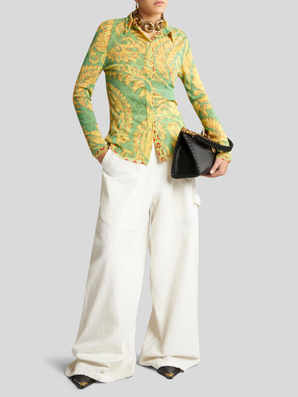 PRINTED TULLE SHIRT