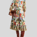 MULTICOLOURED BOUQUET BLOUSE