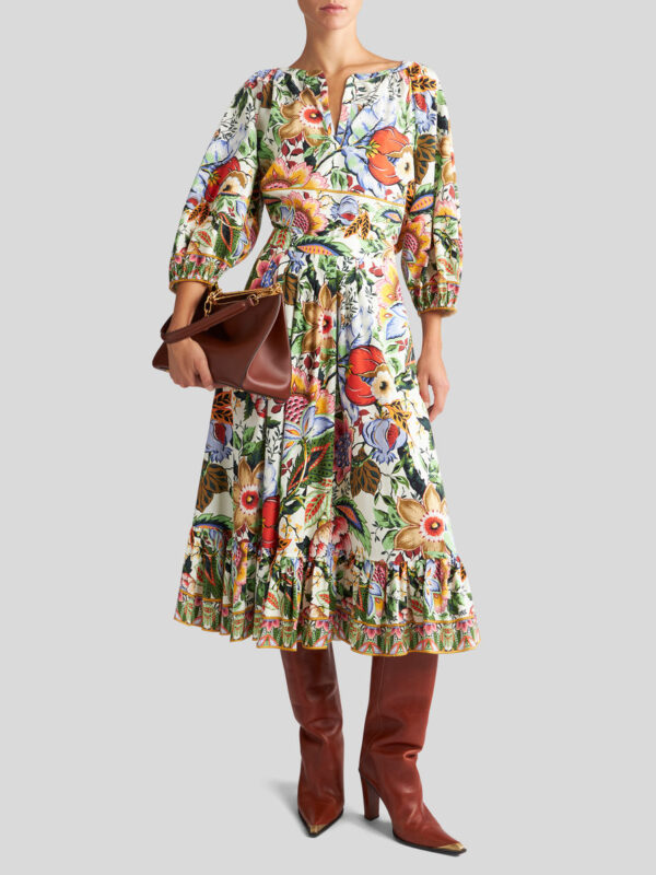 MULTICOLOURED BOUQUET BLOUSE
