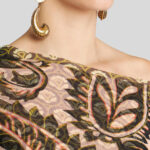 PRINTED TULLE TOP