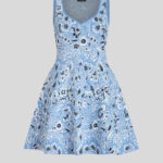 MINI KNIT JACQUARD DRESS