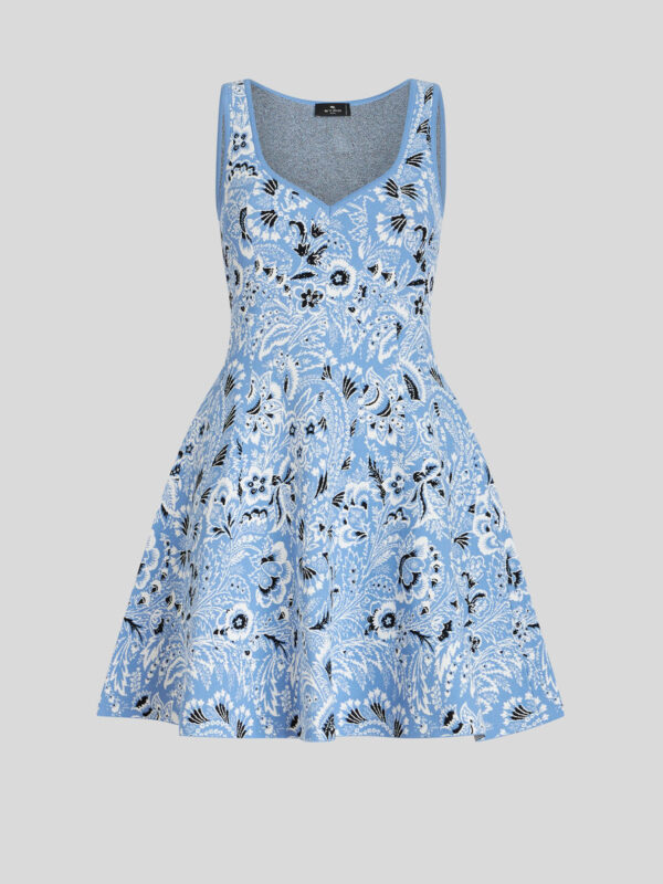 MINI KNIT JACQUARD DRESS