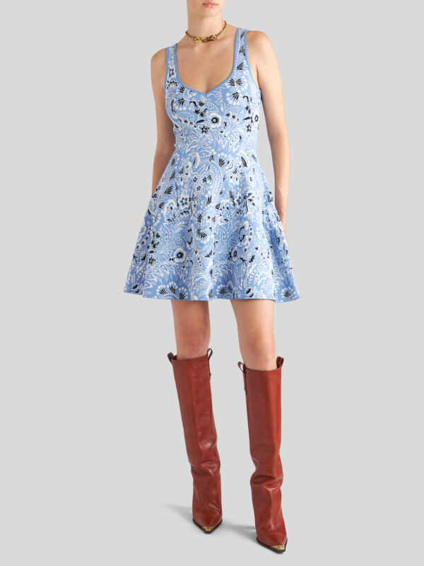 MINI KNIT JACQUARD DRESS