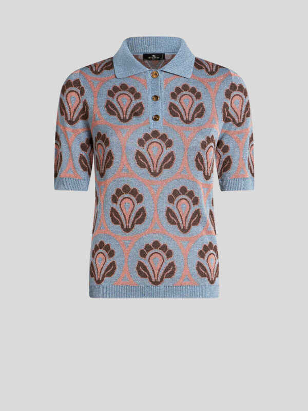 KNIT JACQUARD POLO SHIRT