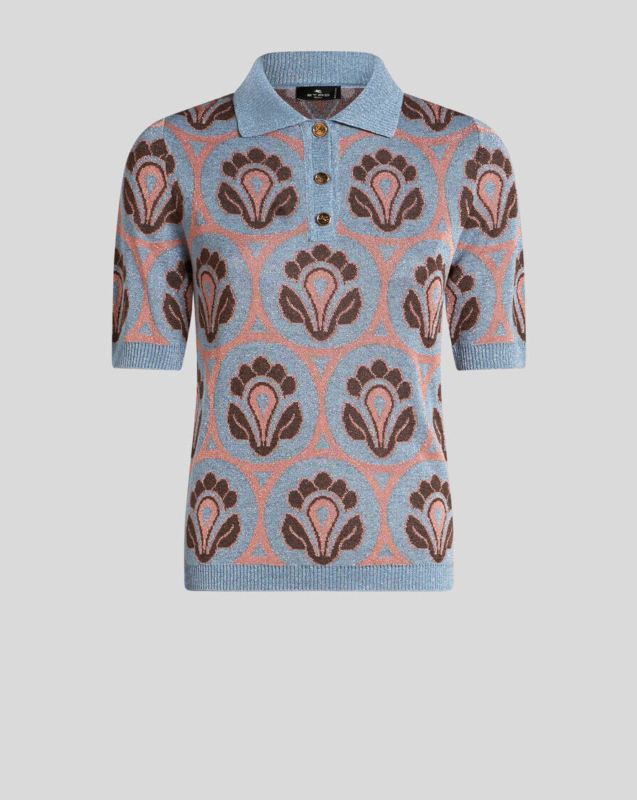 KNIT JACQUARD POLO SHIRT
