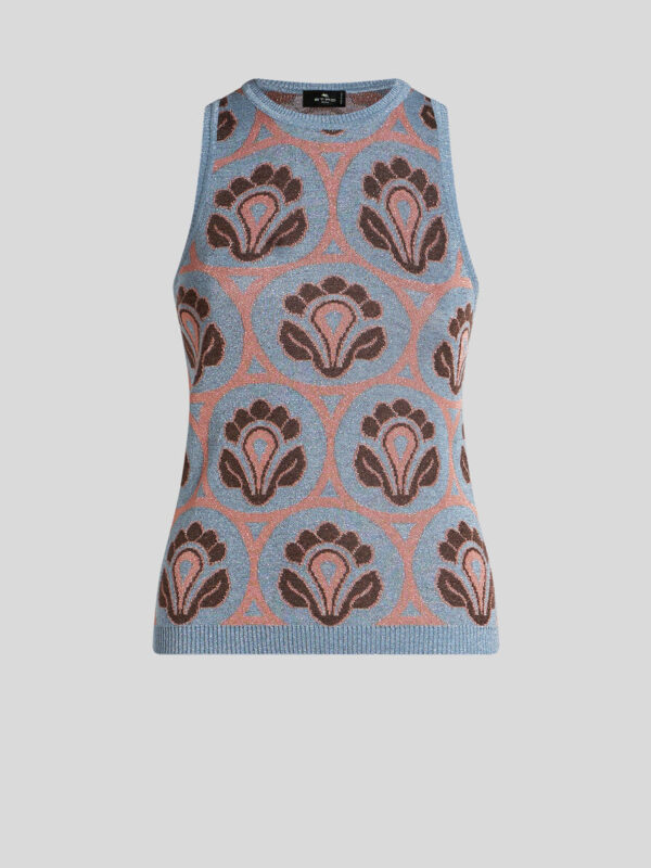 KNIT JACQUARD TOP