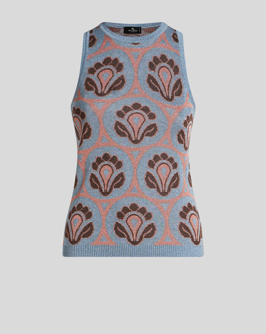 KNIT JACQUARD TOP