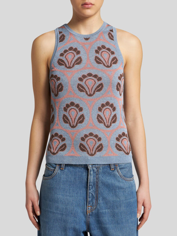 KNIT JACQUARD TOP
