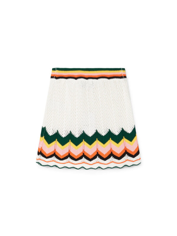 CHEVRON LACE SKIRT