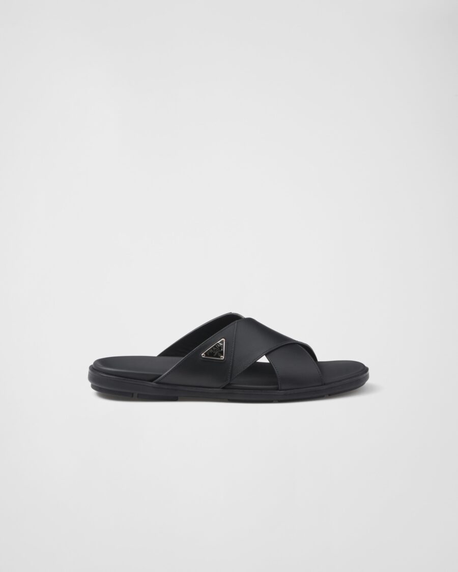 LEATHER SLIDES