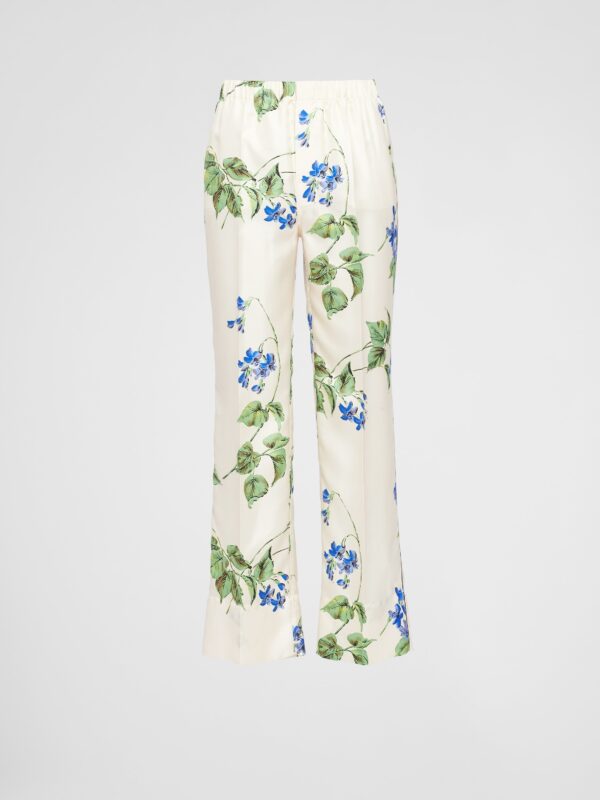 PRINTED TWILL PANTS