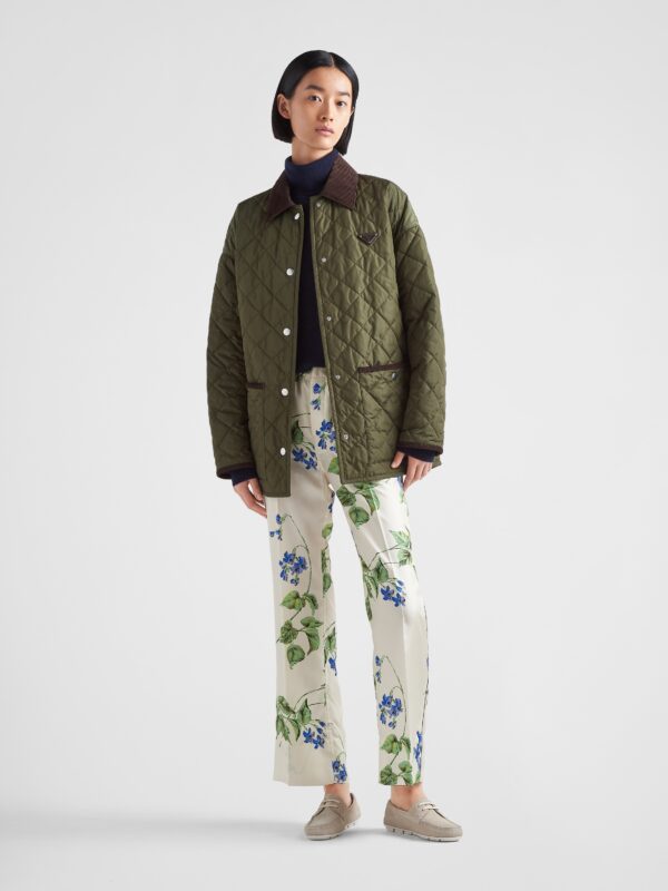 PRINTED TWILL PANTS