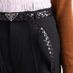 LEATHER WOVEN BELT