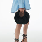 smocked mini dress with overshirt