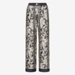 PRINTED SILK TROUSERS