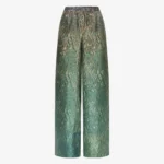 PRINTED SILK TROUSERS
