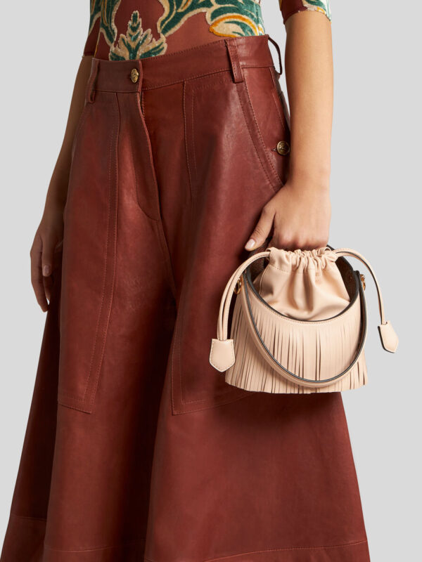 MINI SATURNO BAG WITH FRINGING
